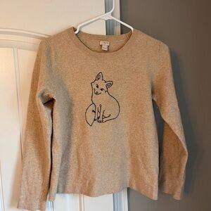 J crew fox sweater